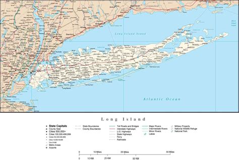 Long Island Ny Map With State Boundaries Long Island Ny Map With State Boundaries
