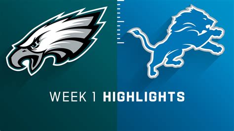 Philadelphia Eagles Vs Detroit Lions Highlights Week 1 Philadelphia Eagles Vs Detroit Lions Highlights Week 1